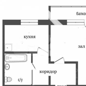 Продается 1-комнатная квартира, 34 м²