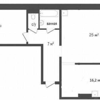 Продается 2-х комнатная квартира, 64,2 м²