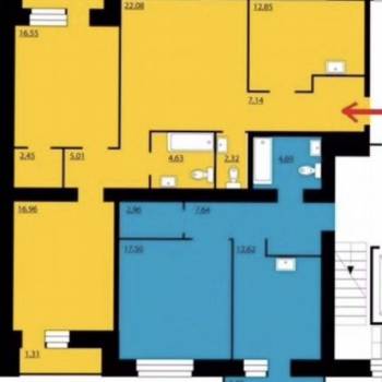 Продается 3-х комнатная квартира, 92,9 м²