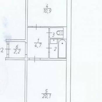 Продается 1-комнатная квартира, 41,5 м²
