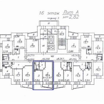 Продается 1-комнатная квартира, 36,6 м²