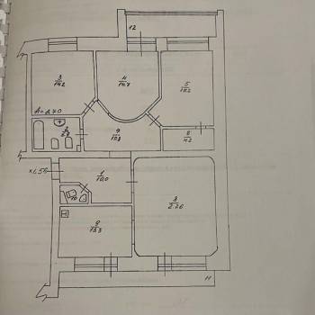Продается Многокомнатная квартира, 124 м²