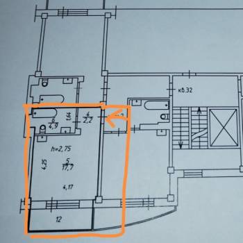 Продается 1-комнатная квартира, 26,6 м²