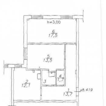 Продается 2-х комнатная квартира, 61,2 м²