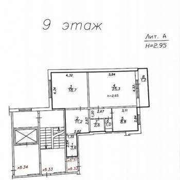 Продается 2-х комнатная квартира, 72,4 м²