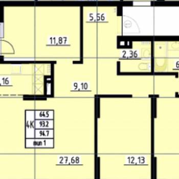 Продается Многокомнатная квартира, 94 м²