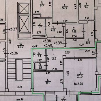 Продается 2-х комнатная квартира, 70,6 м²