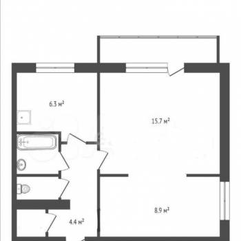 Сдается 1-комнатная квартира, 40 м²