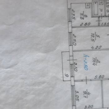 Продается Многокомнатная квартира, 61,9 м²