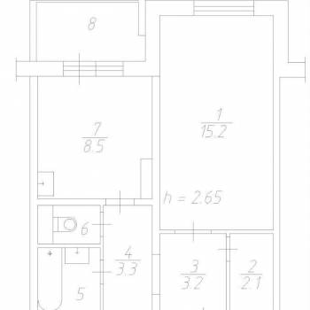 Продается 1-комнатная квартира, 37,7 м²