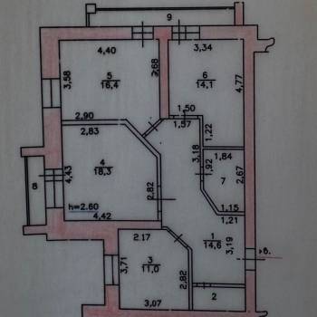 Продается 3-х комнатная квартира, 84 м²