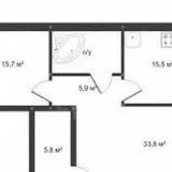 Продается 2-х комнатная квартира, 86 м²