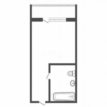 Продается 1-комнатная квартира, 25,9 м²