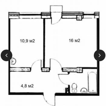 Продается 1-комнатная квартира, 38 м²