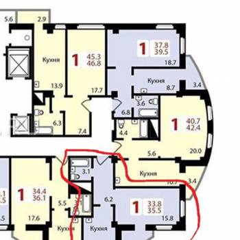 Сдается 1-комнатная квартира, 35 м²