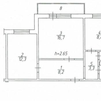 Сдается 2-х комнатная квартира, 53 м²
