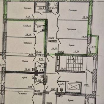 Продается 3-х комнатная квартира, 78,3 м²