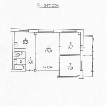 Сдается Многокомнатная квартира, 47 м²