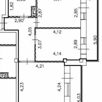 Продается 2-х комнатная квартира, 56 м²