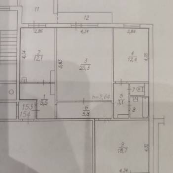 Продается 3-х комнатная квартира, 86,7 м²