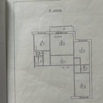 Продается 3-х комнатная квартира, 76,2 м²