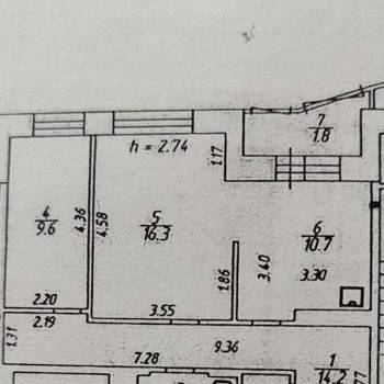 Продается 2-х комнатная квартира, 58 м²