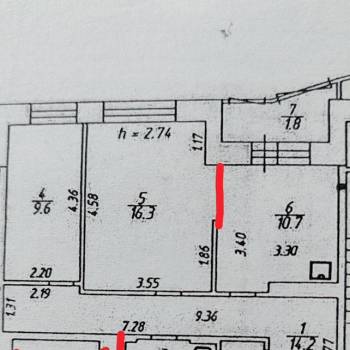 Продается 2-х комнатная квартира, 58 м²