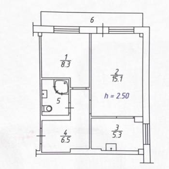 Продается 2-х комнатная квартира, 38,4 м²