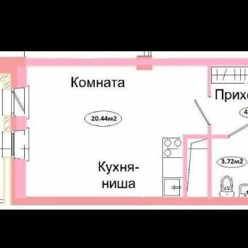 Сдается 1-комнатная квартира, 30,6 м²
