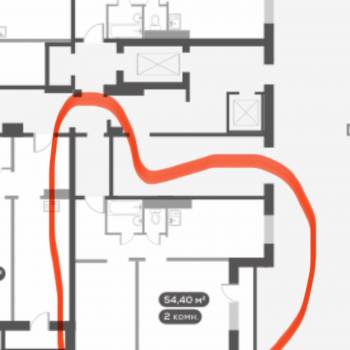 Сдается 2-х комнатная квартира, 55 м²