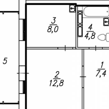 Сдается 1-комнатная квартира, 38 м²
