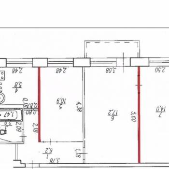 Продается 3-х комнатная квартира, 56 м²