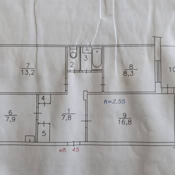 Продается 3-х комнатная квартира, 60,6 м²