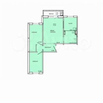 Сдается Многокомнатная квартира, 76 м²