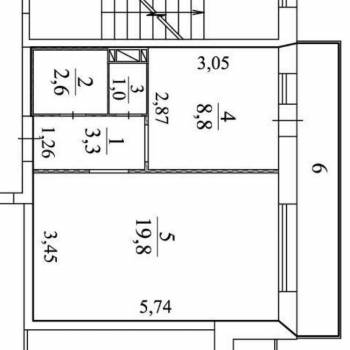 Продается 1-комнатная квартира, 37 м²