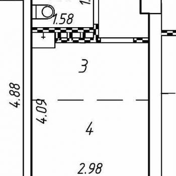 Продается 1-комнатная квартира, 16,6 м²