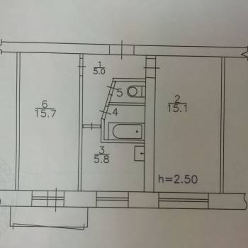 Продается 2-х комнатная квартира, 45 м²