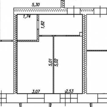 Продается 1-комнатная квартира, 40,7 м²