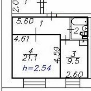 Продается 1-комнатная квартира, 42 м²