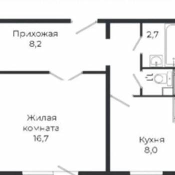 Сдается 1-комнатная квартира, 45 м²