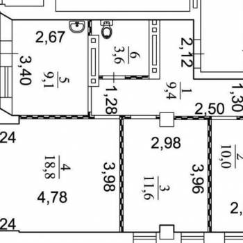 Продается 3-х комнатная квартира, 64,4 м²