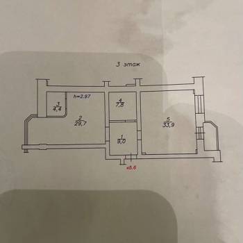 Продается 2-х комнатная квартира, 85 м²