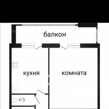 Сдается 1-комнатная квартира, 35 м²