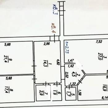 Продается 3-х комнатная квартира, 108 м²