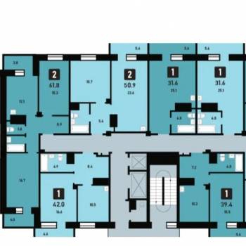 Продается 1-комнатная квартира, 31,66 м²