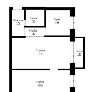 Продается 2-х комнатная квартира, 42,3 м²