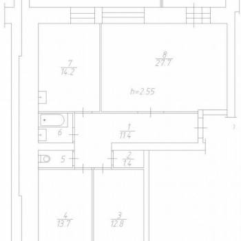 Продается Многокомнатная квартира, 85,3 м²