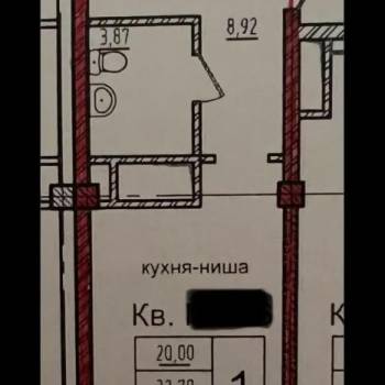 Продается 1-комнатная квартира, 35 м²