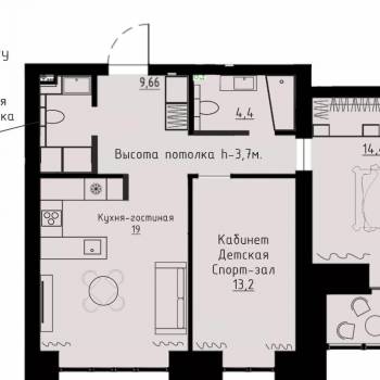 Продается 3-х комнатная квартира, 65,5 м²