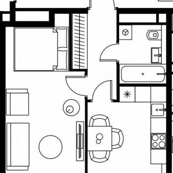Продается 1-комнатная квартира, 36 м²